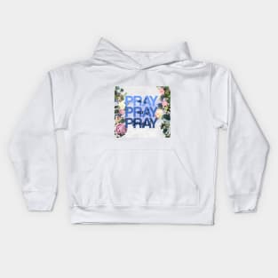 Christian Pray Floral Kids Hoodie